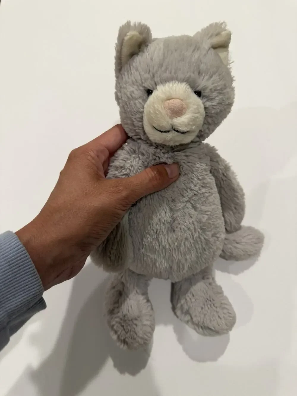 Jellycat Bashful Kitty Grey Stuffed Animal - Retired